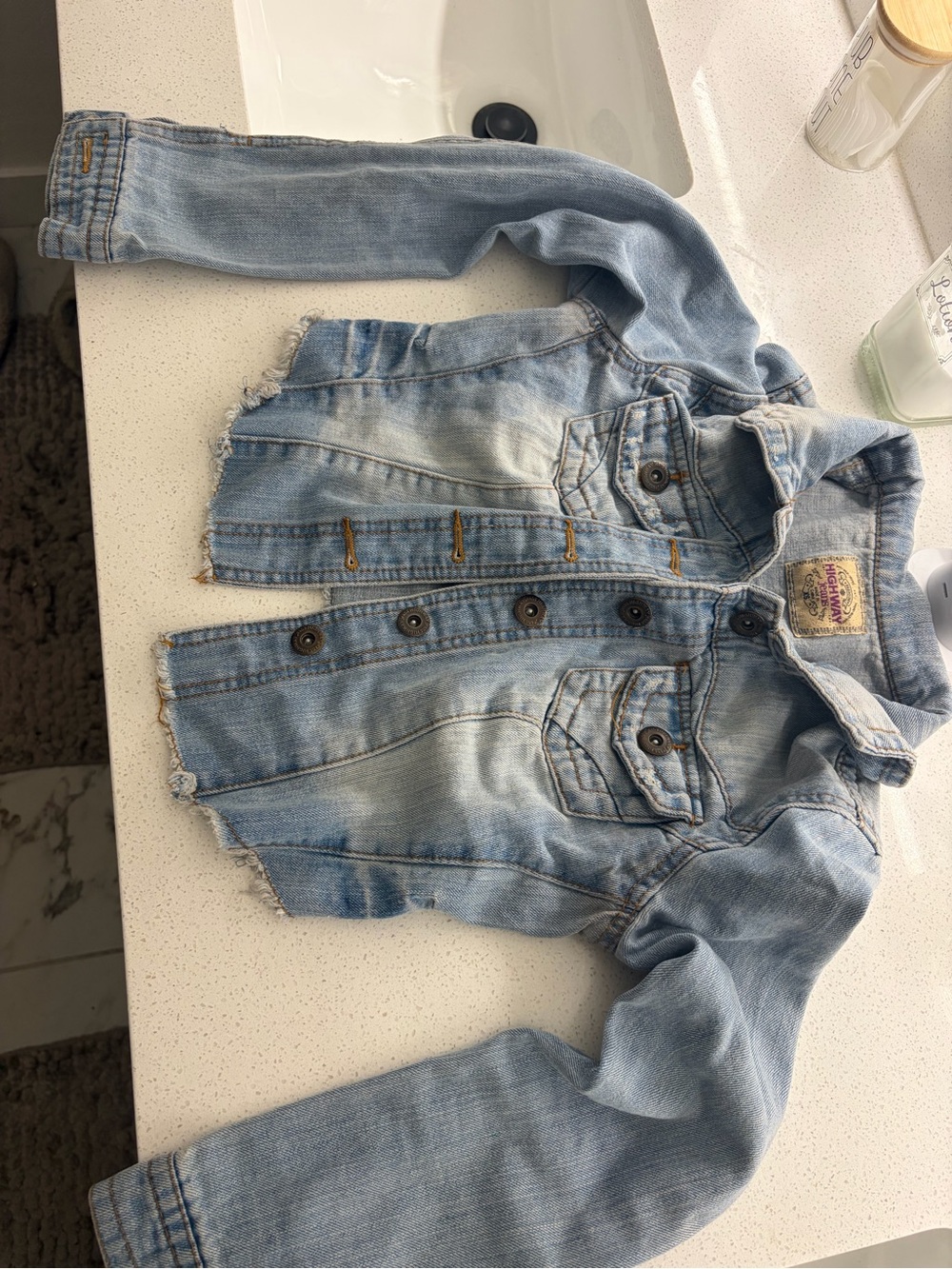 Cropped Jean jacket Light Blue Denim